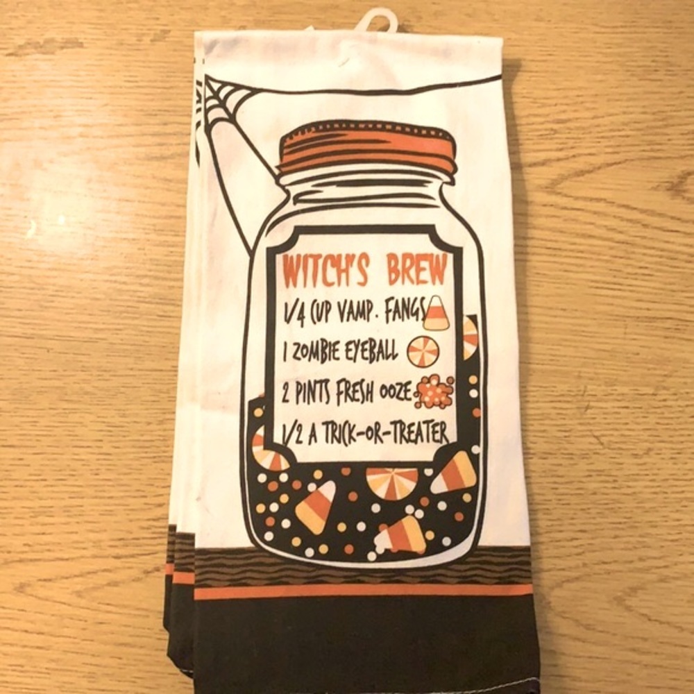 🎃 Set of 2 100% cotton Halloween kitchen towels 🔹